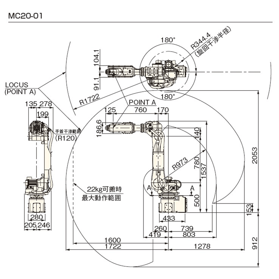 NACHI MC20 搬運機器人