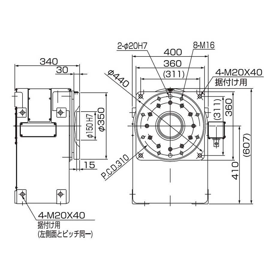 AII-1PB1000 機械人單軸式外部軸