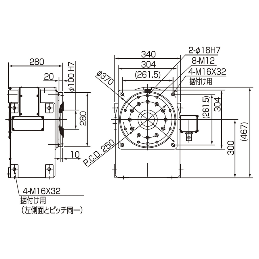 AII-1PB 250 機械人單軸式外部軸