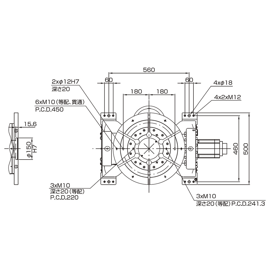 AII-2PF500 双轴变位机